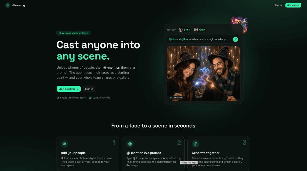 Vibecastly screenshot